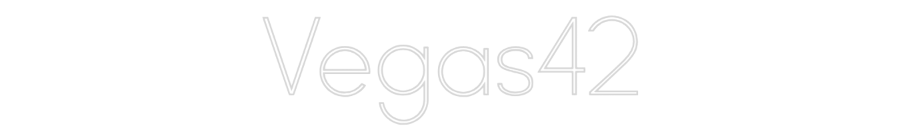 Néon personnalisé: Vegas42