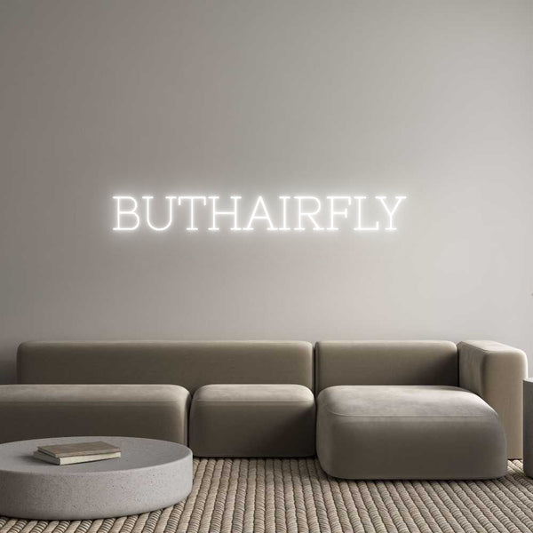 Néon personnalisé: BUTHAIRFLY