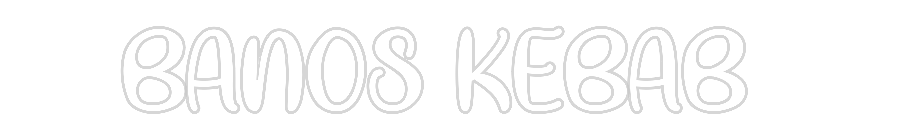 Néon personnalisé: BANOS KEBAB