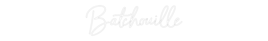 Néon personnalisé: Batchouille