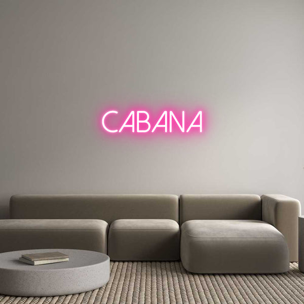 Néon personnalisé: CABANA