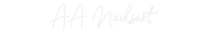 Néon personnalisé: AA Nailsart