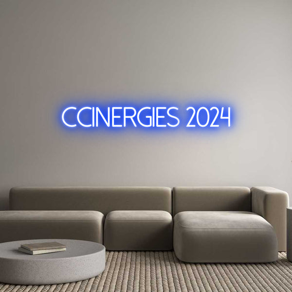 Néon personnalisé: CCINERGIES 2024