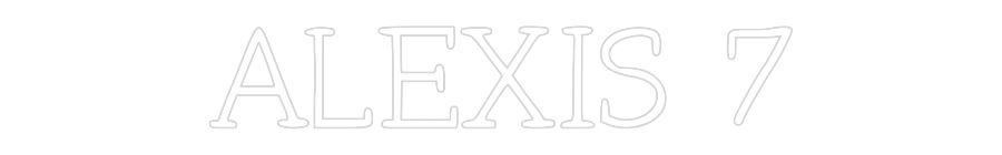 Néon personnalisé: ALEXIS 7
