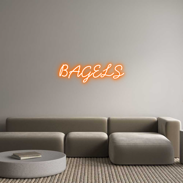 Néon personnalisé: BAGELS