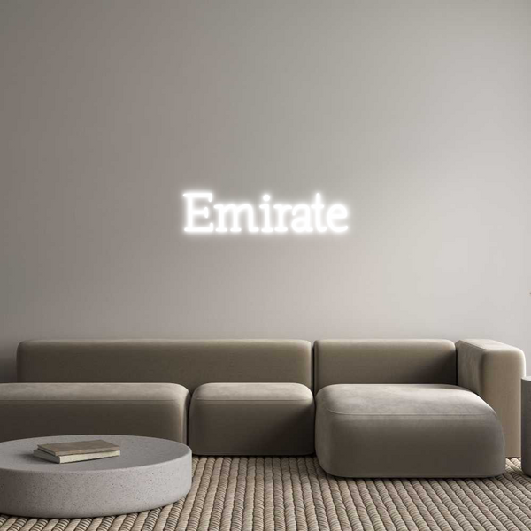 Néon personnalisé: Emirate