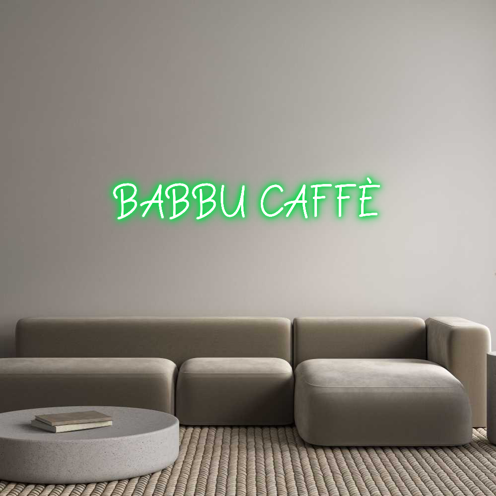 Néon personnalisé: BABBU CAFFÈ