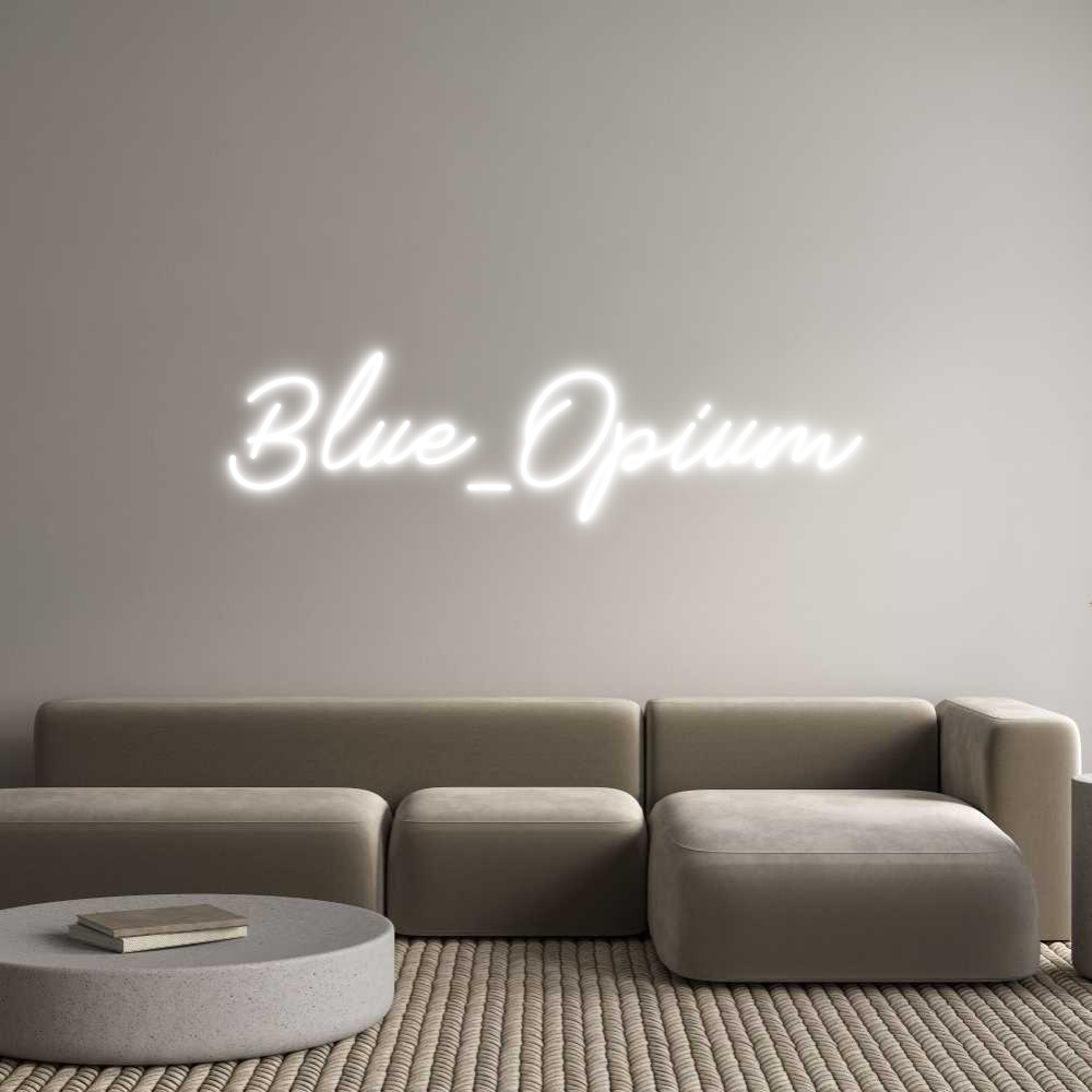 Néon personnalisé: Blue_Opium