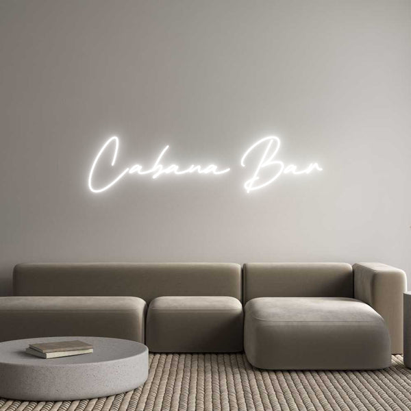 Néon personnalisé: Cabana Bar