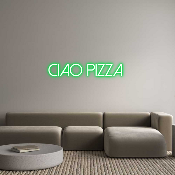 Néon personnalisé: Ciao pizza