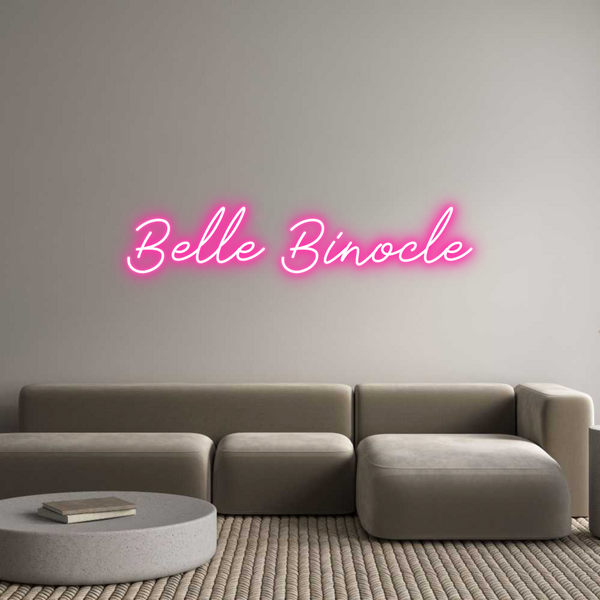 Néon personnalisé: Belle Binocle