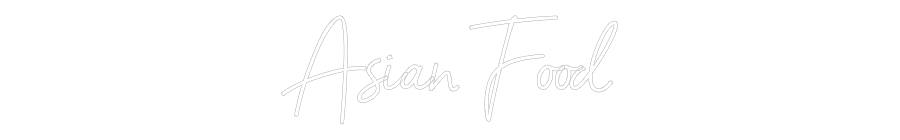 Néon personnalisé: Asian Food