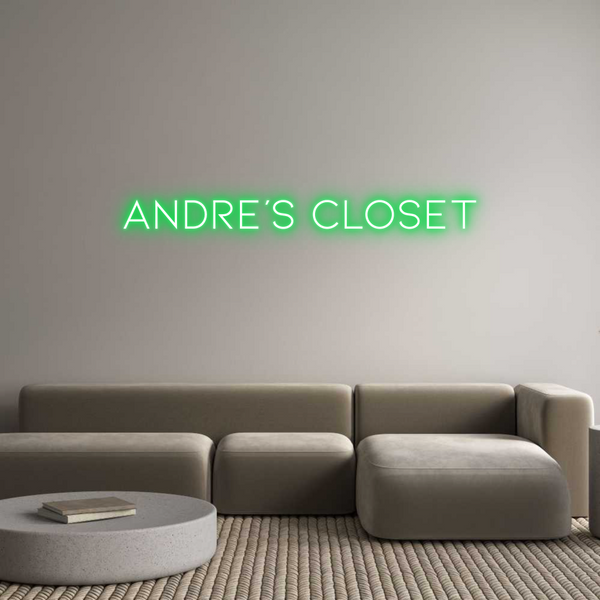 Néon personnalisé: Andre's Close...