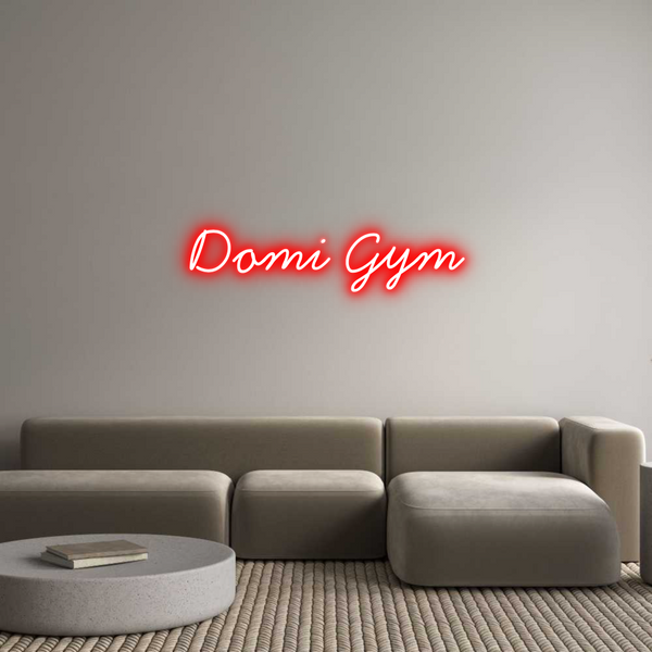 Néon personnalisé: Domi Gym