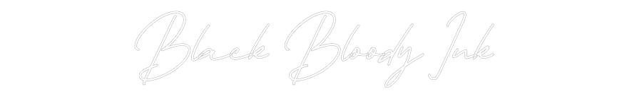 Néon personnalisé: Black Bloody ...