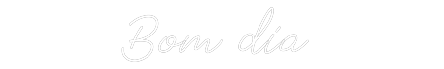 Néon personnalisé: Bom dia