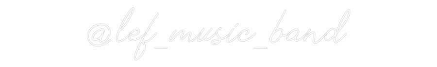 Néon personnalisé: @lef_music_band
