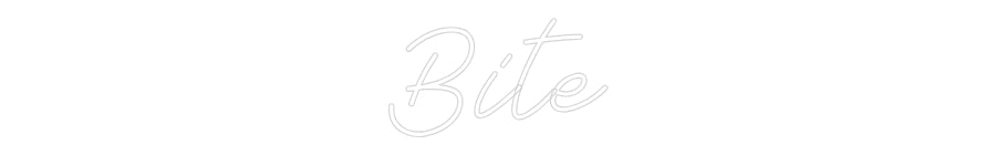 Néon personnalisé: Bite
