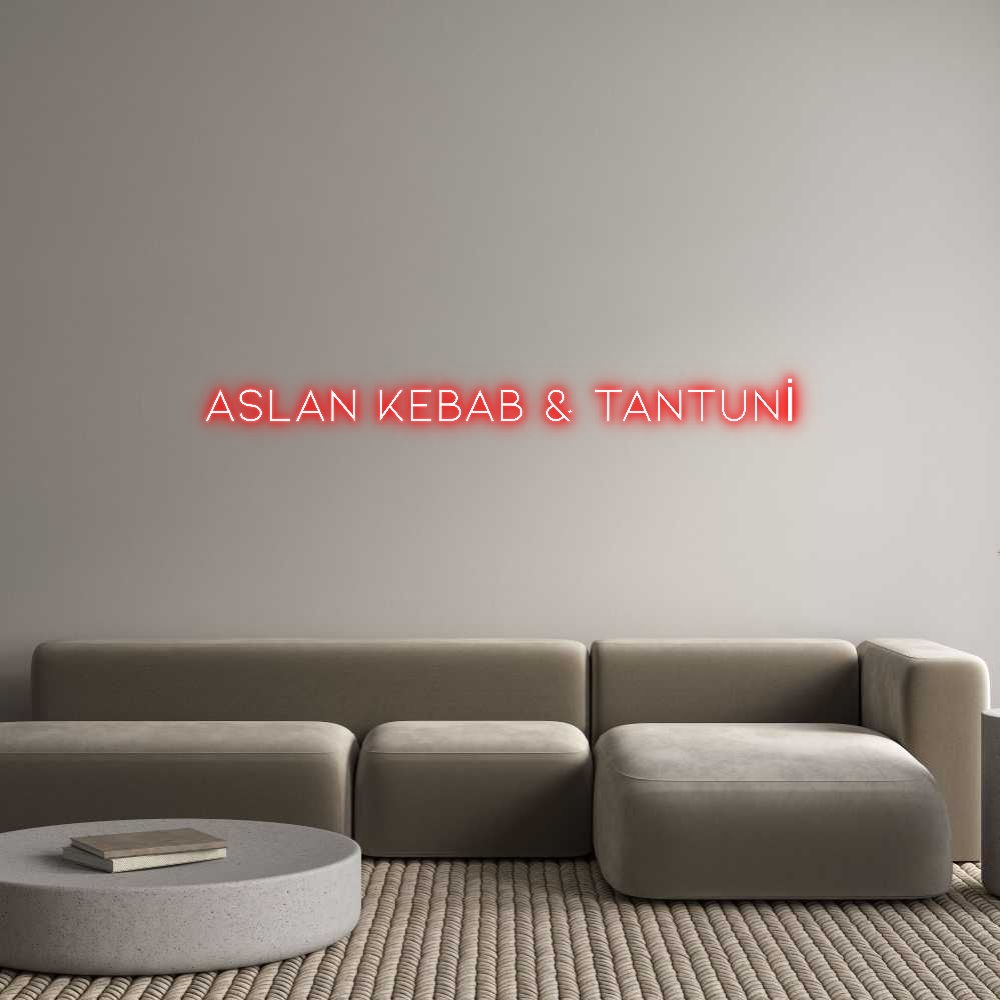 Néon personnalisé: ASLAN KEBAB &...