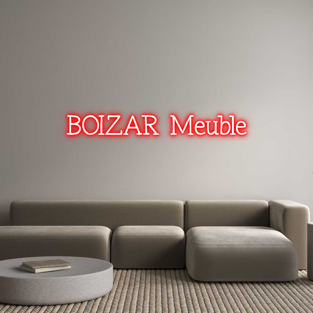 Néon personnalisé: BOIZAR Meuble