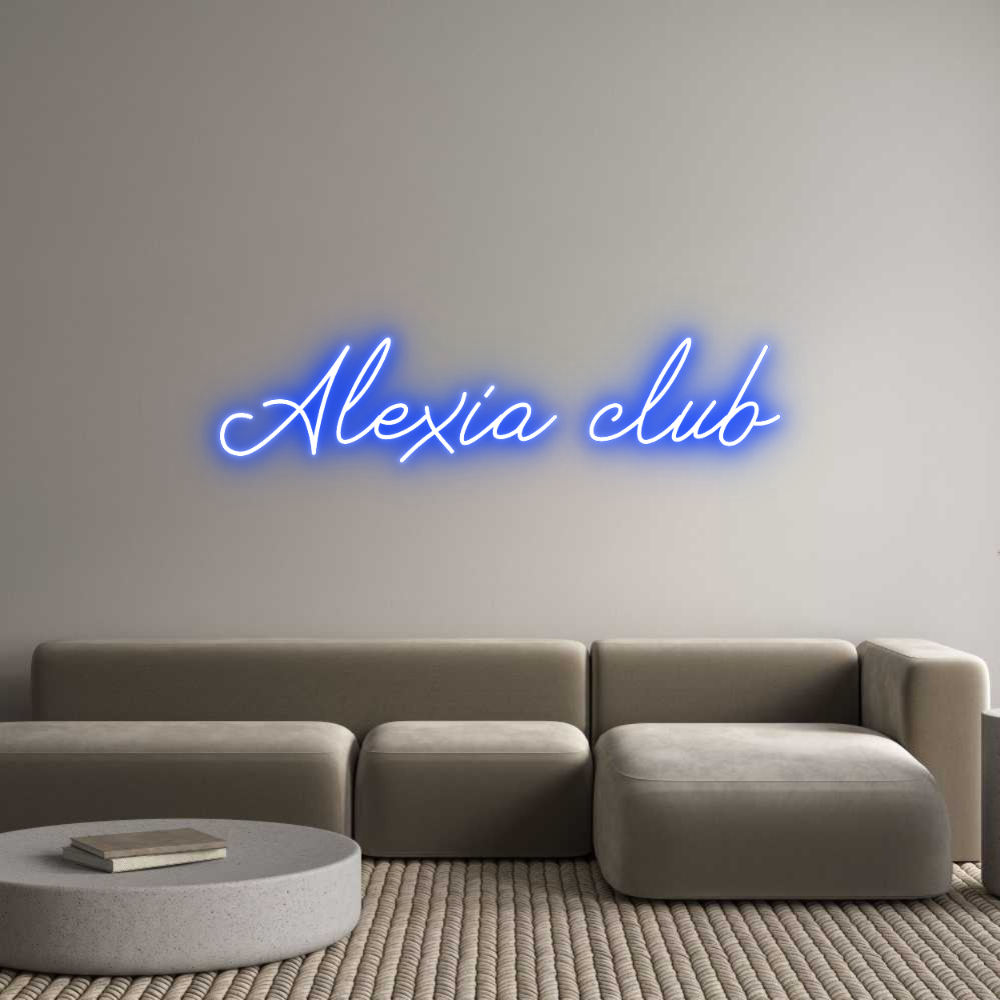 Néon personnalisé: Alexia club