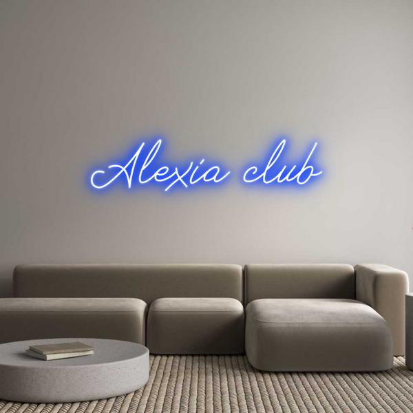 Néon personnalisé: Alexia club