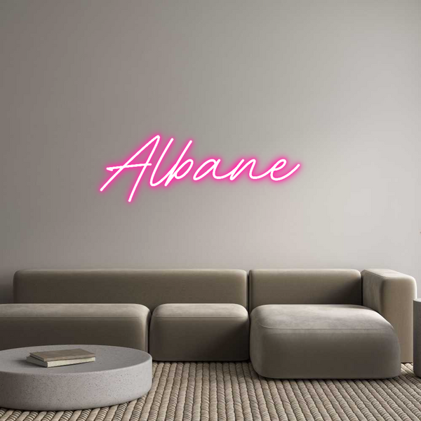 Néon personnalisé: Albane