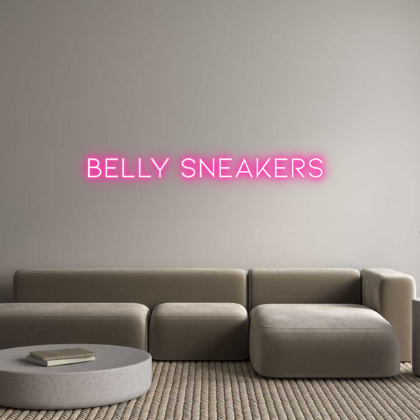 Néon personnalisé: BELLY SNEAKERS