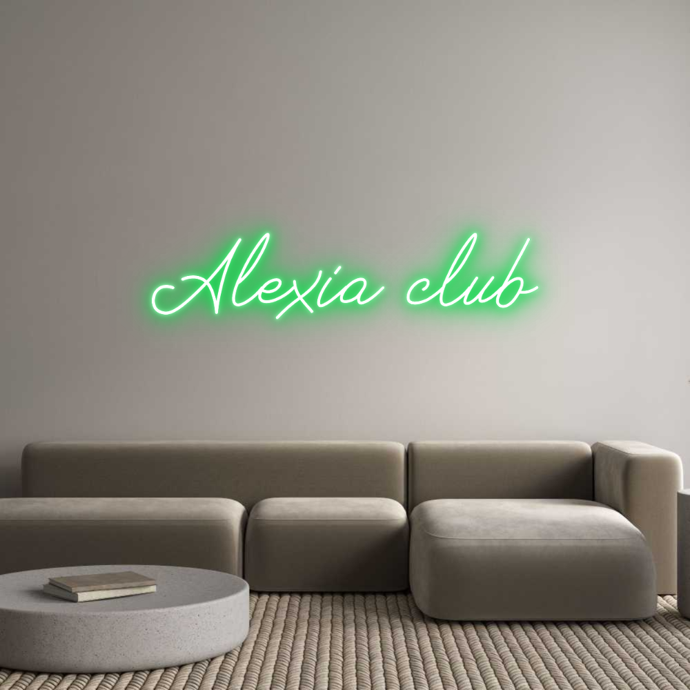 Néon personnalisé: Alexia club
