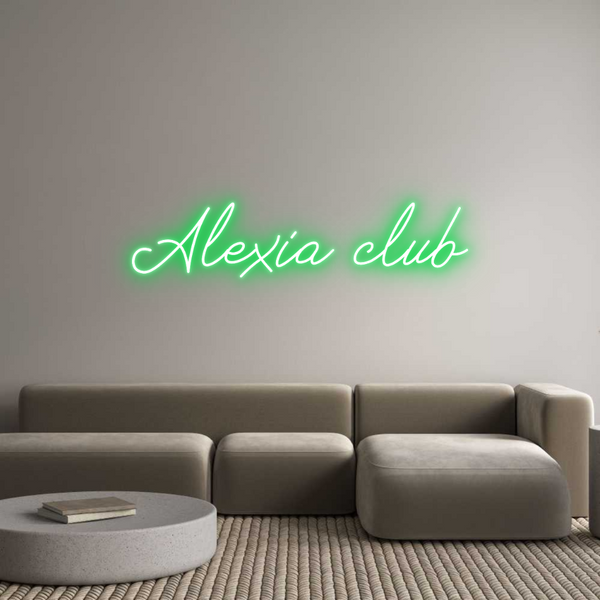 Néon personnalisé: Alexia club