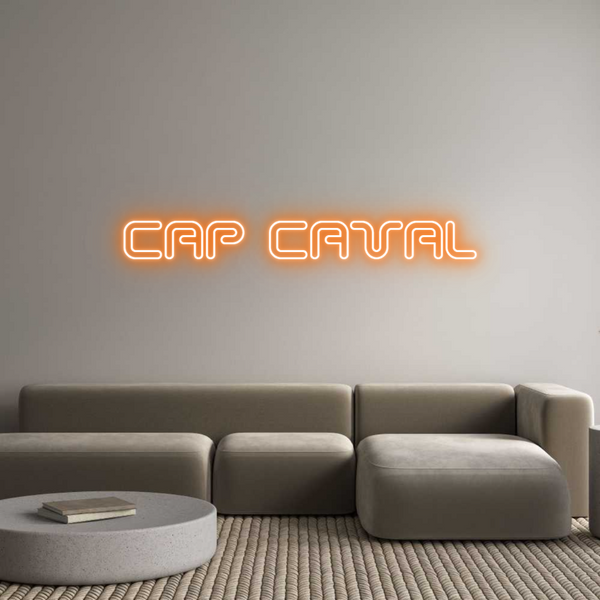 Néon personnalisé: CAP CAVAL