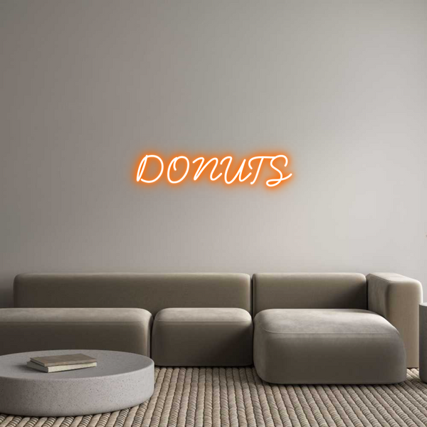 Néon personnalisé: DONUTS