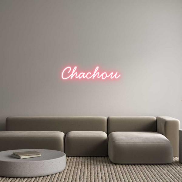 Néon personnalisé: Chachou