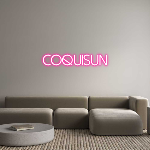 Néon personnalisé: CoquiSun