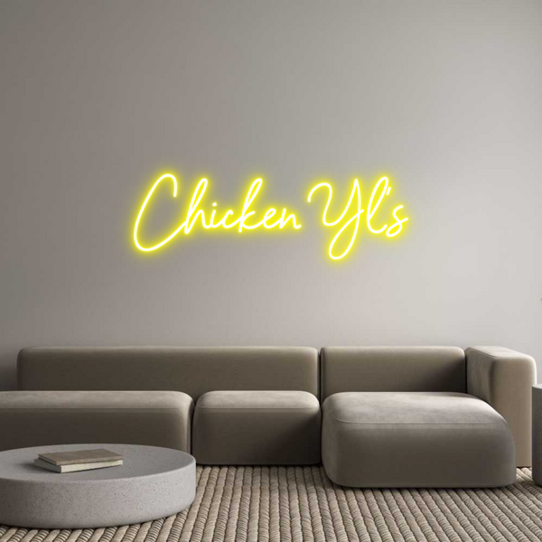 Néon personnalisé: Chicken Yl's