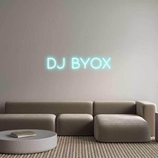 Néon personnalisé: DJ BYOX