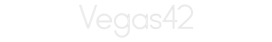 Néon personnalisé: Vegas42