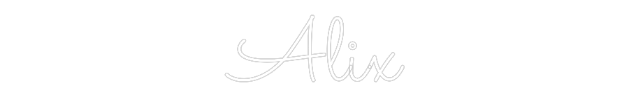 Néon personnalisé: Alix