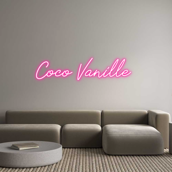 Néon personnalisé: Coco Vanille