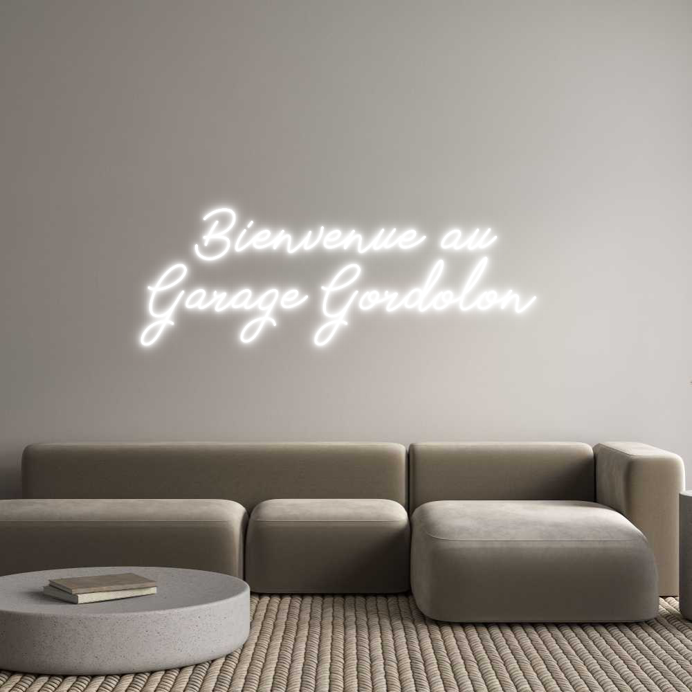 Néon personnalisé: Bienvenue au
...