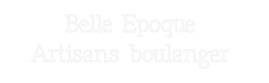 Néon personnalisé: Belle Epoque ...