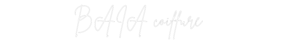 Néon personnalisé: BAÏA coiffure