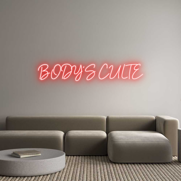 Néon personnalisé: BODY'S CULTE