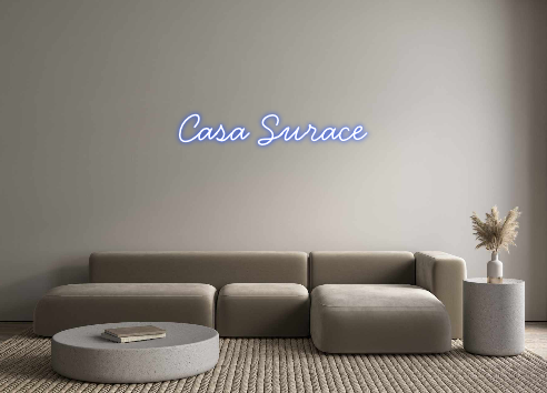 Néon personnalisé: Casa Surace