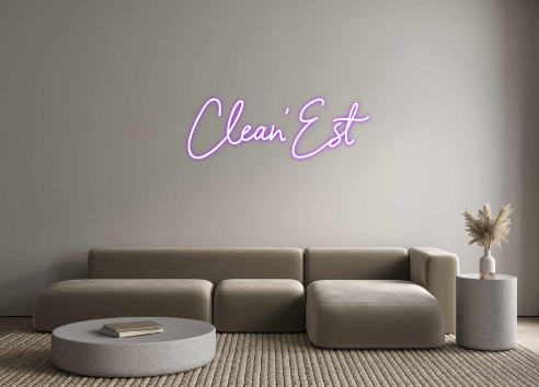 Néon personnalisé: Clean'Est