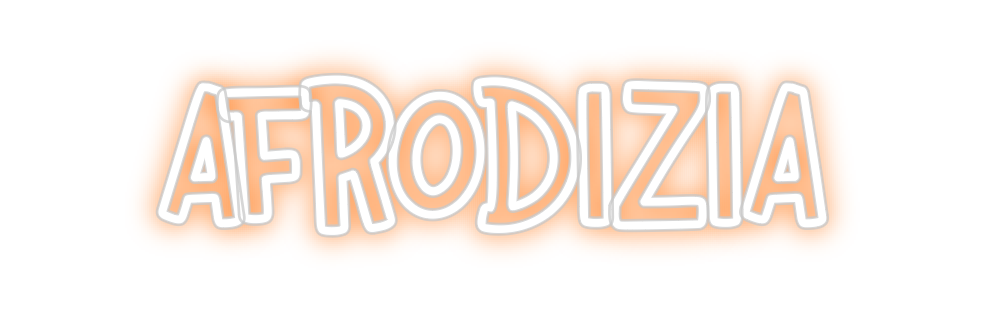 Néon personnalisé: Afrodizia