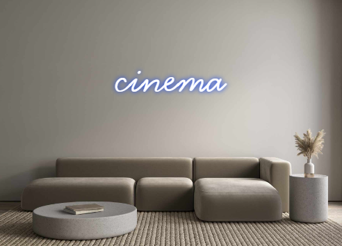 Néon personnalisé: cinema