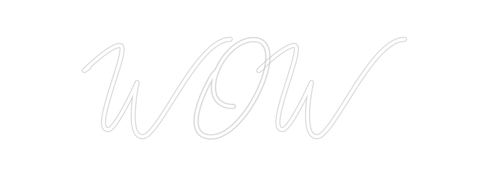 Néon personnalisé: WOW