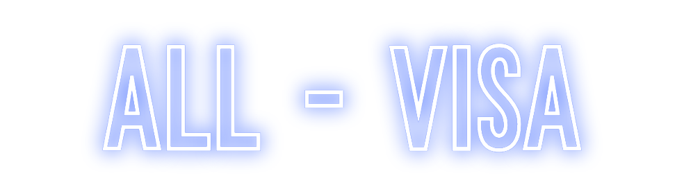 Néon personnalisé: ALL - VISA