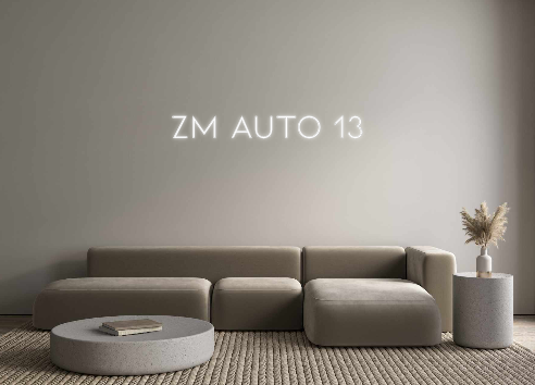 Néon personnalisé: ZM AUTO 13